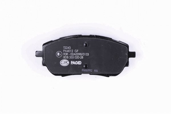 Колодки тормозные дисковые HELLA/BEHR/PAGID 8DB355020-281