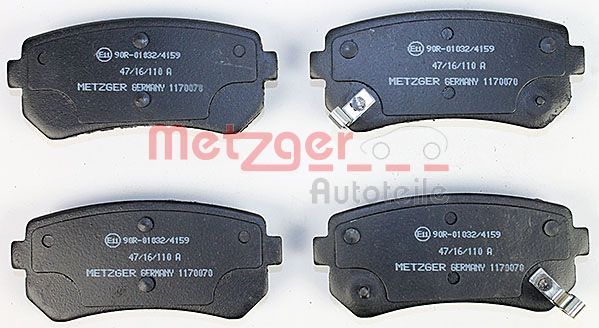 Колодки тормозные METZGER 1170070