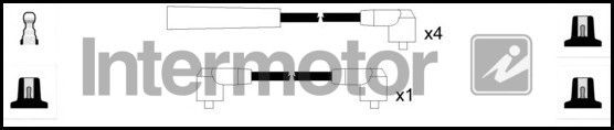 Комплект проводов зажигания INTERMOTOR 73423