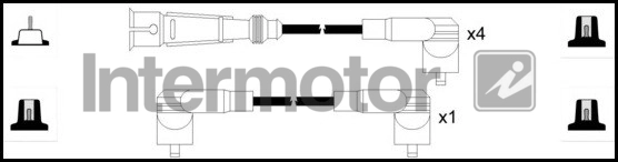 Комплект проводов зажигания INTERMOTOR 73122