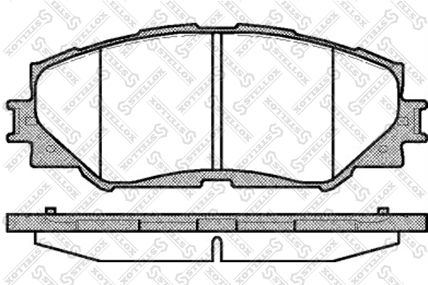 Колодки тормозные дисковые STELLOX 001 089L-SX