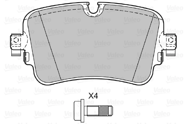 Колодки тормозные дисковые VALEO 601496