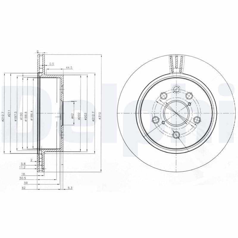 Диск тормозной DELPHI BG4024