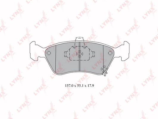 Колодки тормозные дисковые LYNXAUTO BD-7590