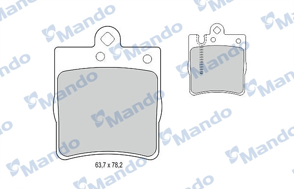 Колодки тормозные дисковые MANDO MBF015664