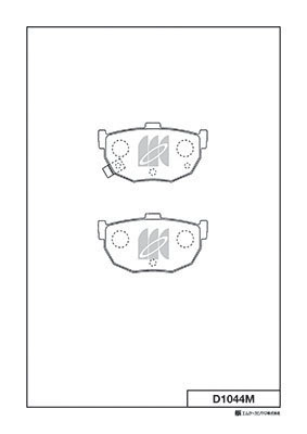 Колодки тормозные дисковые MK KASHIYAMA D1044M