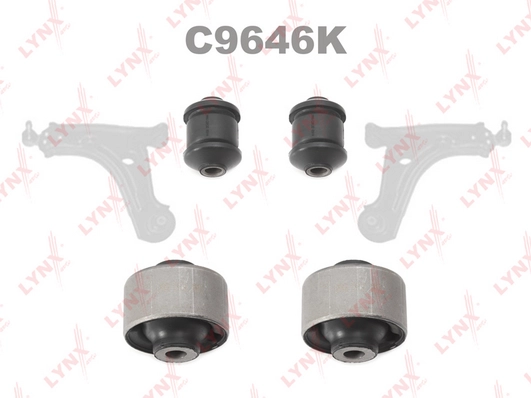 Комплект сайлентблоков LYNXAUTO C9646K