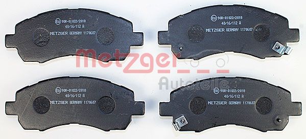 Колодки тормозные дисковые METZGER 1170607