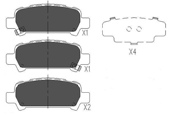 Колодки тормозные дисковые KAVO PARTS KBP-8002