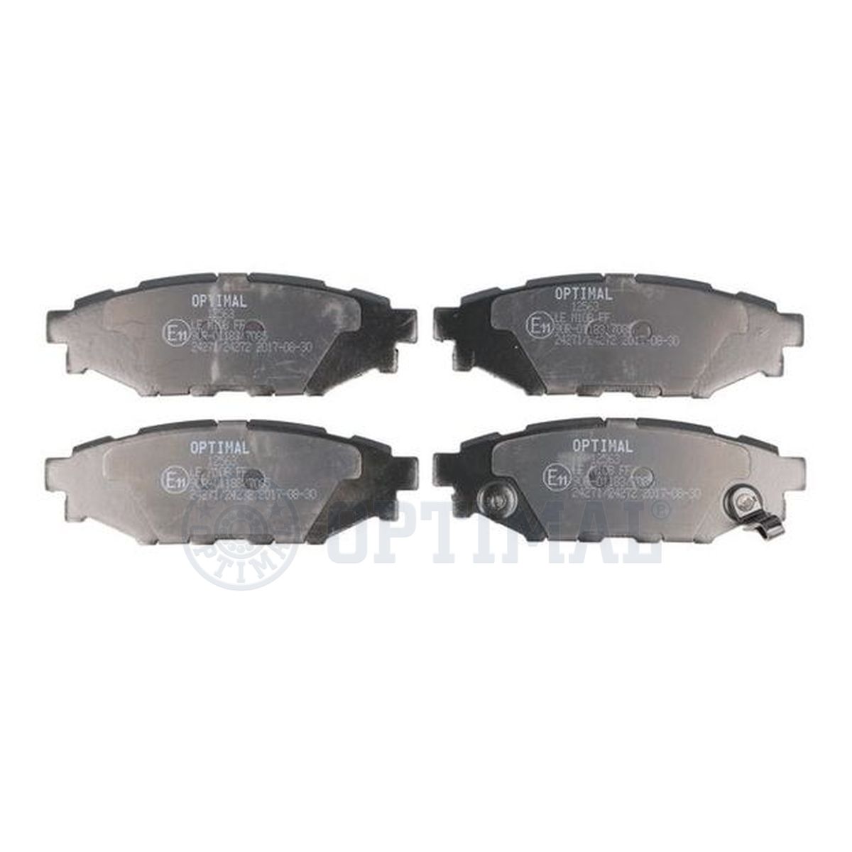 Колодки тормозные дисковые OPTIMAL 12563