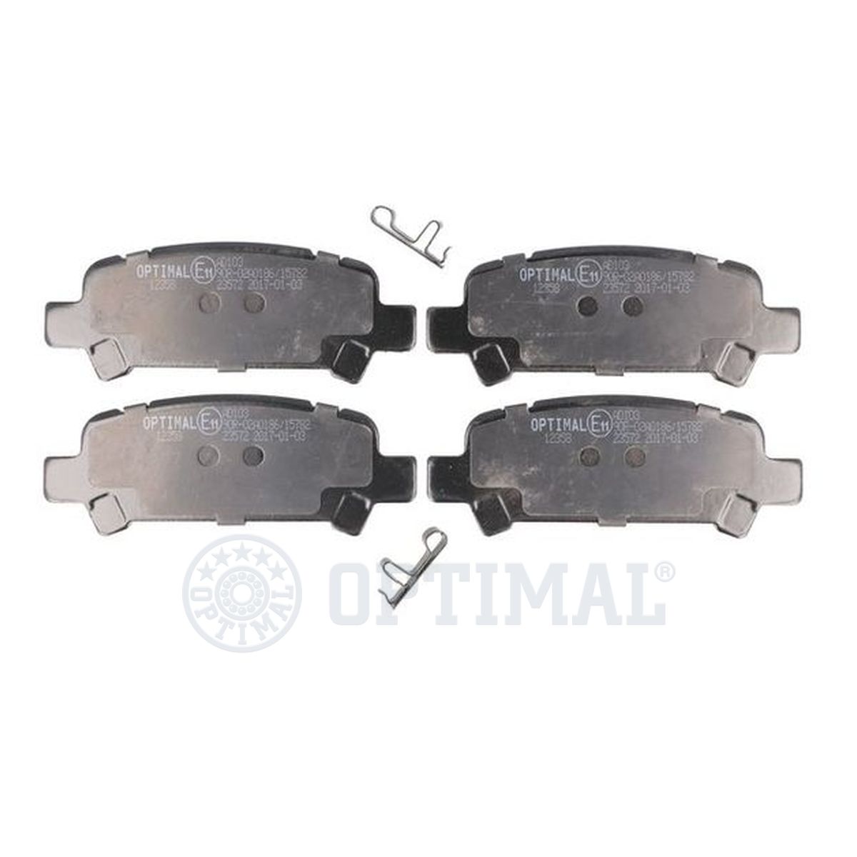 Колодки тормозные дисковые OPTIMAL 12358
