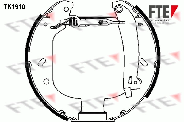 Комплект тормозных колодок FTE TK1910