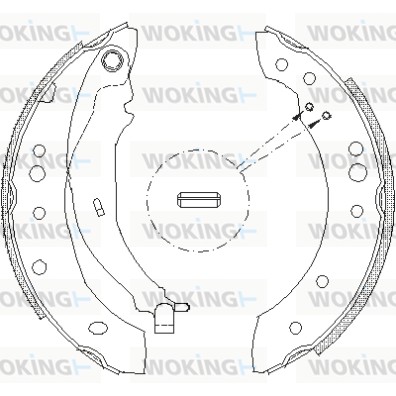 Колодки тормозные барабанные WOKING Z4149.01