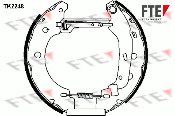 Комплект тормозных колодок FTE TK2248