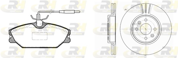 Колодки тормозные дисковые ROADHOUSE 8208.03