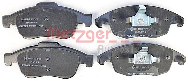 Колодки тормозные дисковые METZGER 1170129