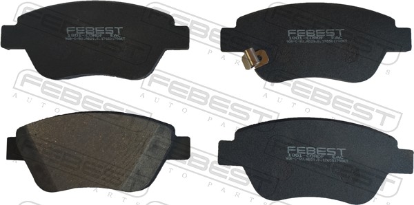 Колодки тормозные дисковые FEBEST 1801-CORDF