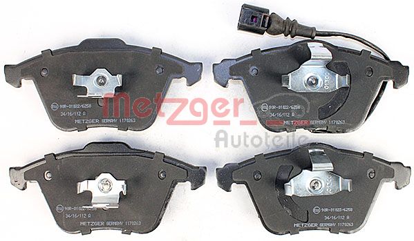 Колодки тормозные дисковые METZGER 1170263