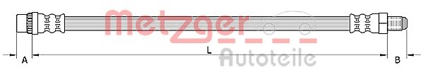 Шланг тормозной METZGER 4110895
