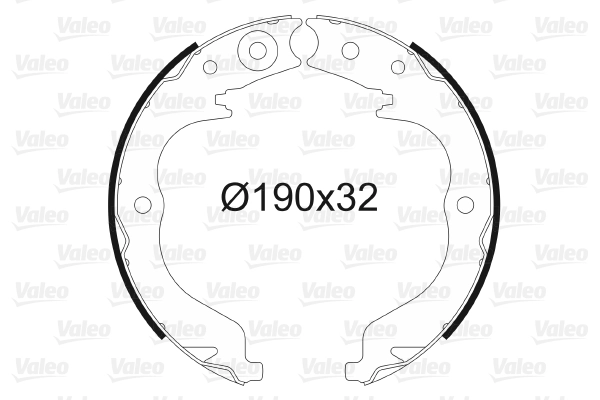 Колодки тормозные барабанные комплект VALEO 564151