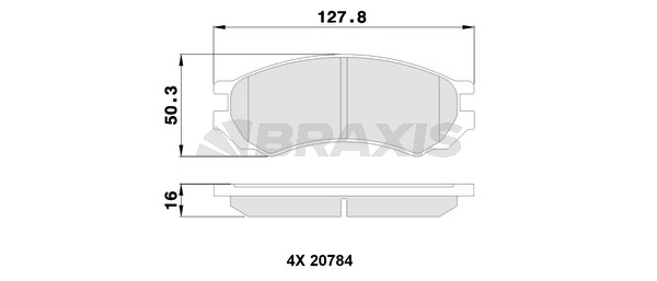 Тормозные колодки BRAXIS AA0322