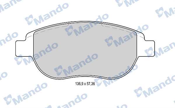 Колодки тормозные дисковые MANDO MBF015159