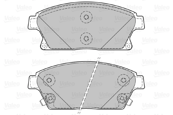 Колодки тормозные дисковые VALEO 601070