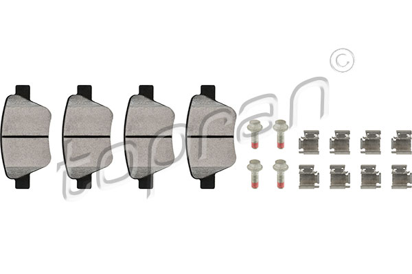 Set brake pads HANS PRIES/TOPRAN 114377
