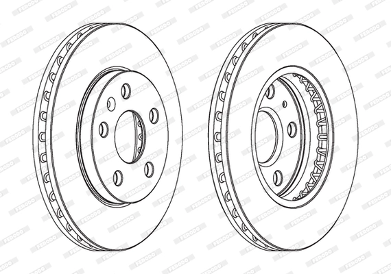 Диск тормозной FERODO DDF1721C