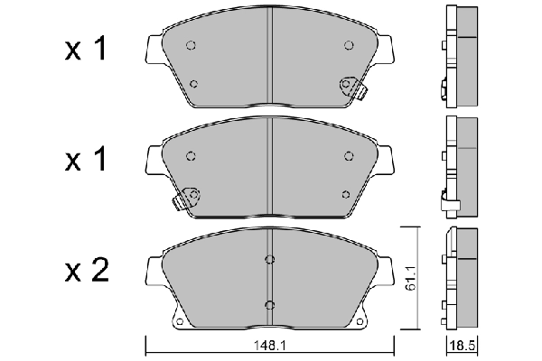 Колодки тормозные AISIN BPOP1015