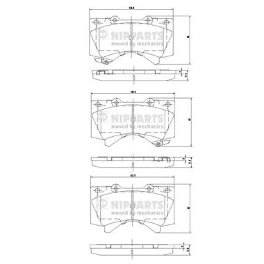 Колодки тормозные дисковые NIPPARTS N3602136