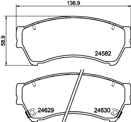 Колодки тормозные дисковые HELLA/BEHR/PAGID 8DB355013761