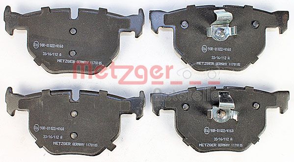 Колодки тормозные METZGER 1170105