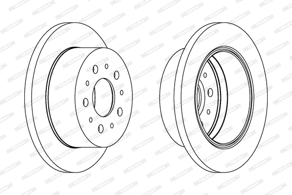 Диск тормозной FERODO DDF1144C