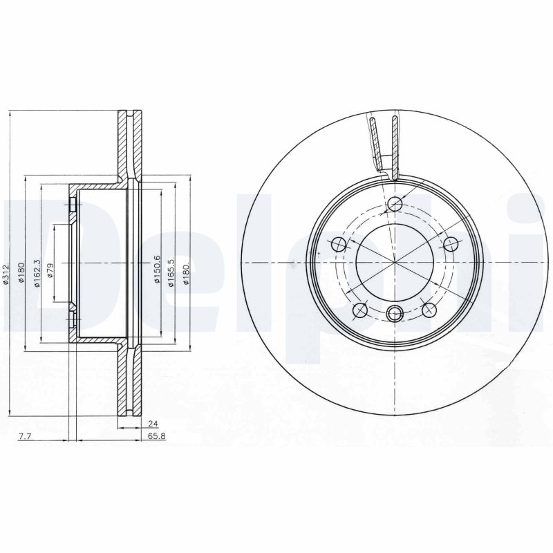 Диск тормозной DELPHI BG4172