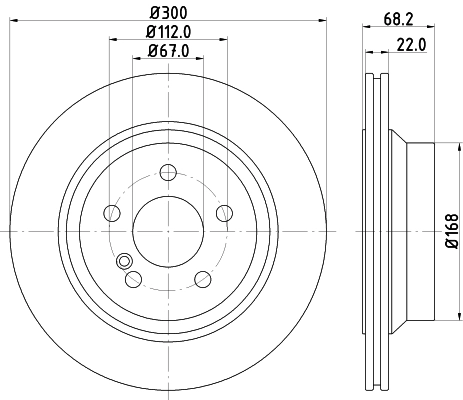 Диск тормозной HELLA/BEHR/PAGID 8DD355108861