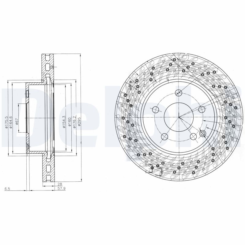 Диск тормозной DELPHI BG4142