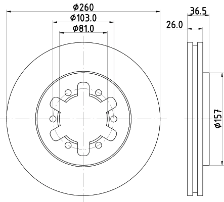 Запчасть HELLA/BEHR/PAGID 8DD355104-551
