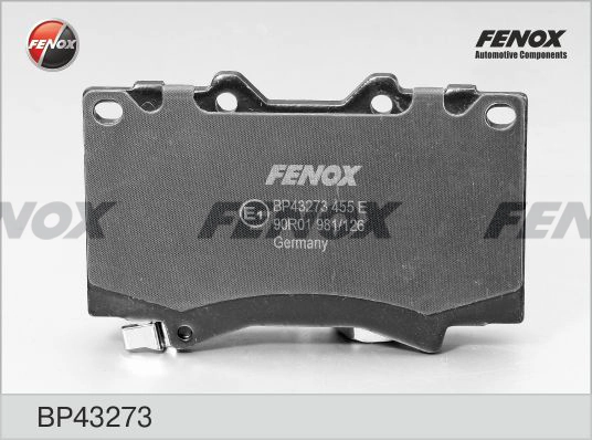 Колодки тормозные дисковые FENOX BP43273