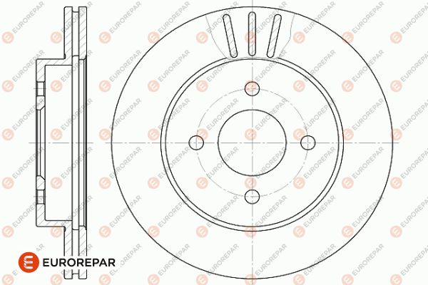 Диск тормозной EUROREPAR 1642761680