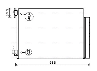 Радиатор кондиционера AVA QUALITY COOLING DAA5011D
