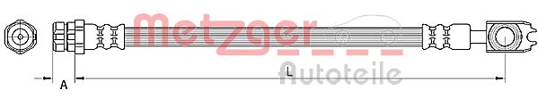 Шланг тормозной METZGER 4110891