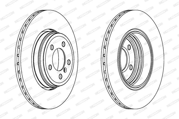 Диск тормозной FERODO DDF1247C