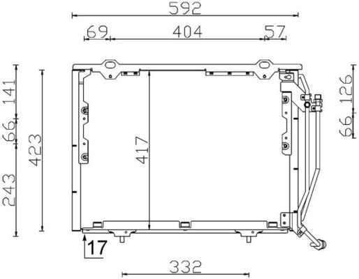 Конденсер кондиционера MAHLE/KNECHT AC243000S