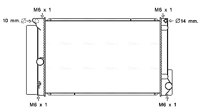 Запчасть AVA QUALITY COOLING TO2691
