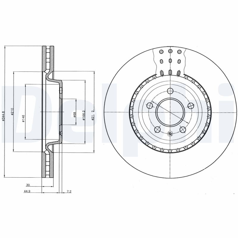 Диск тормозной DELPHI BG9110