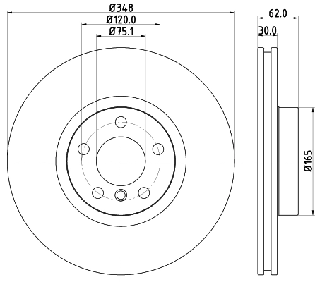 Диск тормозной MINTEX MDC2328