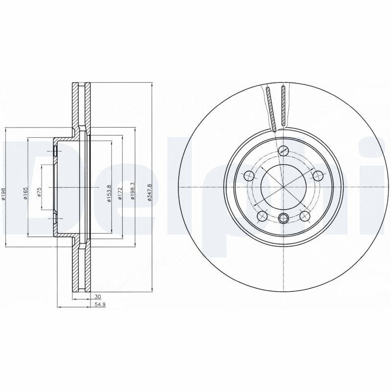 Диск тормозной DELPHI BG9063