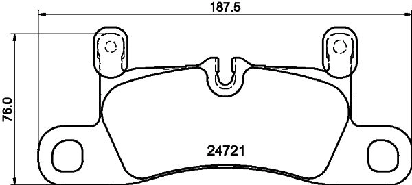 Колодки тормозные дисковые HELLA/BEHR/PAGID 8DB355015121