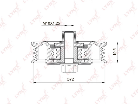 Натяжитель ремня LYNXAUTO PB5043